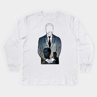 David Fincher (Gone Girl) Portrait Kids Long Sleeve T-Shirt